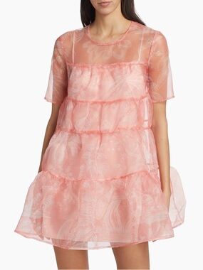 STAUD Mini Hyacinth Babydoll Dres